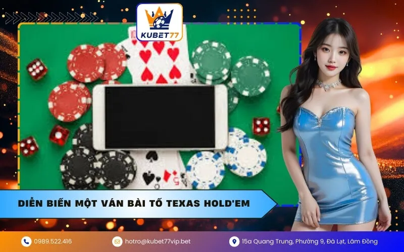 Diễn biến một ván Bài Tố Texas Hold’em