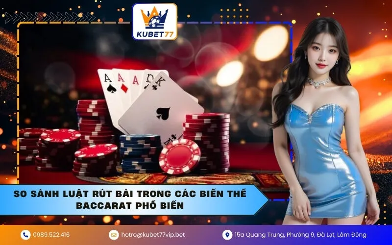 So Sánh Luật Rút Bài Trong Các Biến Thể Baccarat Phổ Biến