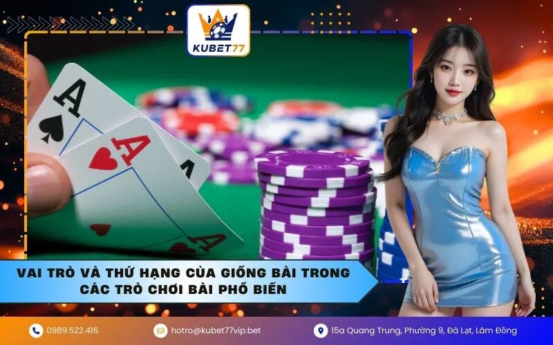 Vai Trò và Thứ Hạng Của Giống Bài Trong Các Trò Chơi Bài Phổ Biến
